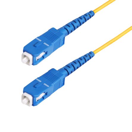 StarTech.com SC to SC Duplex Single Mode OS2 Fibre Optic Cable, Yellow, 100m [SPSMSCSC-OS2-100M]; 287-3438