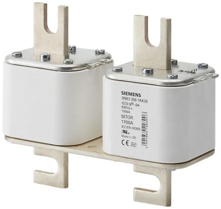 Siemens 1.25kA Tag Fuse, NH3, 690V, 110mm [3NB3352-1KK26]; 287-3451