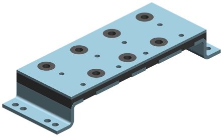 Siemens SIDOOR Series Mounting Plate for Use with Geared Motors, 230mm Length [6FB1104-0AT02-0AD0]; 287-3465