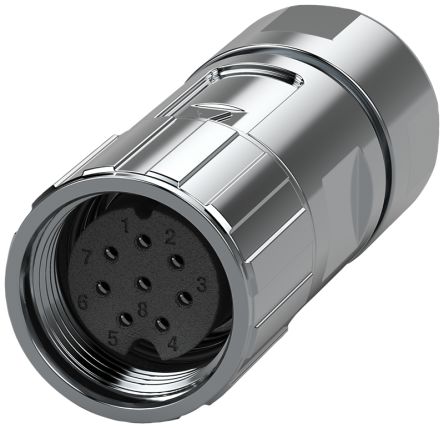 Siemens 6FX2003 Series Connector for Use with S-1FL6 HI D-CODER AND S-1FL6 LI SH50 ABS ENCODER 8 Pole Insulator [6FX2003-0DB13]; 287-3492