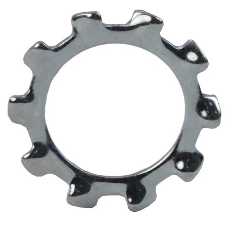 RS PRO Bright Zinc Plated Steel External Tooth Lock Washers, M20, DIN 6797A [0]; 287-4238