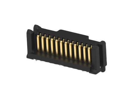 ERNI 11471 Series Vertical Surface PCB Header, 12 Contact(s), 0.8 mm Pitch, 1 Row(s), Shrouded [114712-E]; 287-4245