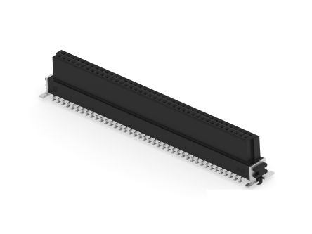 ERNI 154721 Series Vertical Surface PCB Header, 80 Contact(s), 1.27 mm Pitch, 2 Row(s), Shrouded [154721-E]; 287-4273