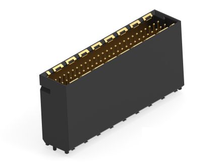 ERNI 224559 Series Vertical Surface PCB Header, 50 Contact(s), 1 mm Pitch, 2 Row(s), Shrouded [224559-E]; 287-4315
