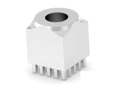 ERNI 225685 Series Vertical Surface PCB Header, 1 Contact(s), 1 Row(s), Shrouded [225685-E]; 287-4324