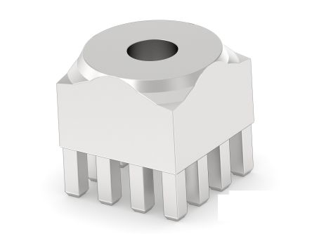 ERNI 225688 Series Vertical Surface PCB Header, 1 Contact(s), 1 Row(s), Shrouded [225688-E]; 287-4326