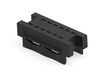 ERNI SMC Series Straight Surface PCB Header, 12 Contact(s), 2 Row(s), Shrouded [244631-E]; 287-4341