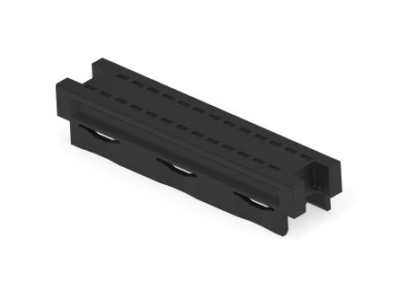 ERNI SMC Series Straight Surface PCB Header, 12 Contact(s), 2 Row(s), Shrouded [244632-E]; 287-4344