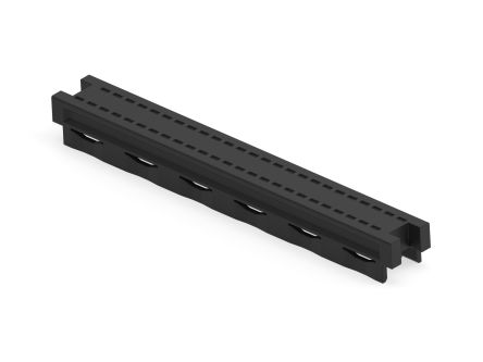 ERNI SMC Series Straight Surface PCB Header, 12 Contact(s), 2 Row(s), Shrouded [244633-E]; 287-4346