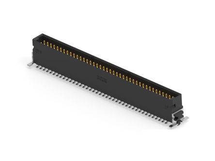 ERNI 244858 Series Vertical Surface PCB Header, 80 Contact(s), 1.27 mm Pitch, 2 Row(s), Shrouded [244858-E]; 287-4350