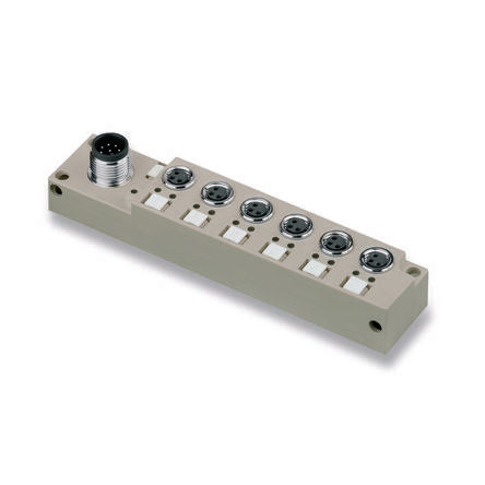 Weidmüller SAI Series Actuator Hub, M12, 6 way, 8 port [1828730000]; 287-4629