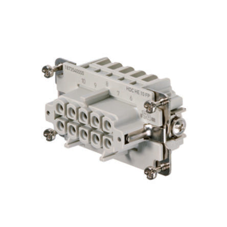 Weidmüller Contact Insert, 16A, Female, HE Series, 10 Contacts [1873540000]; 287-4634