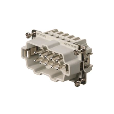 Weidmüller Contact Insert, 16A, Male, HE Series, 10 Contacts [1873550000]; 287-4635