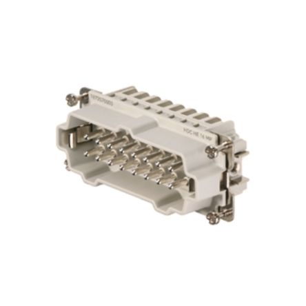 Weidmüller Contact Insert, 16A, Male, HE Series, 16 Contacts [1873570000]; 287-4637