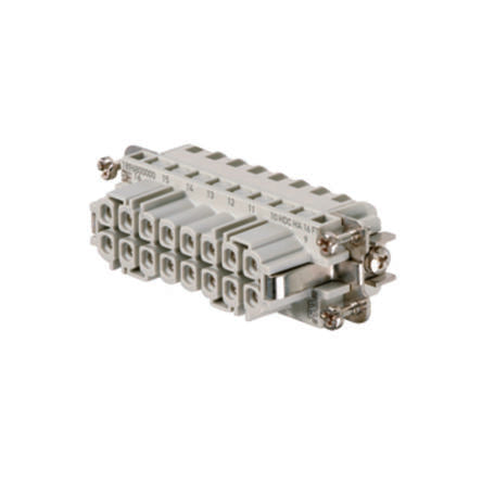 Weidmüller Contact Insert, 16A, Female, HA Series, 16 Contacts [1896800000]; 287-4643
