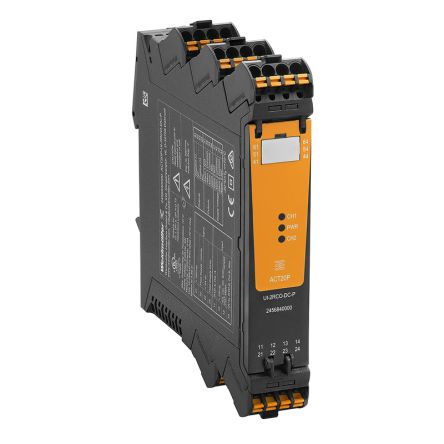 Weidmüller ACT20P Series Limit Signal Transmitter, Temperature Input, Relay Output, 24V dc Supply [2456840000]; 287-4672