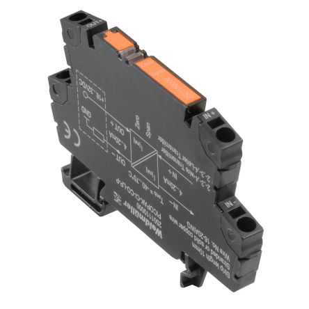 Weidmüller PICOPAK Series Signal Converter, Current Input, Current Output, 32V Supply, ATEX, IECEx [2501110000]; 287-4704