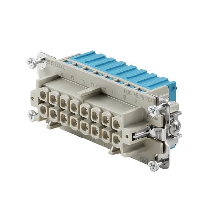 Weidmüller Contact Insert, 16A, Female, HE Series, 16 Contacts [2535130000]; 287-4715