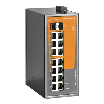 Weidmüller Unmanaged 14 x RJ45 Port Network Switch [2682160000]; 287-4747