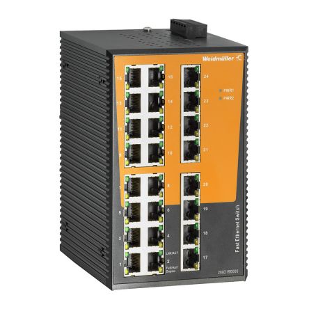 Weidmüller Unmanaged 24 x RJ45 Port Network Switch [2682190000]; 287-4750