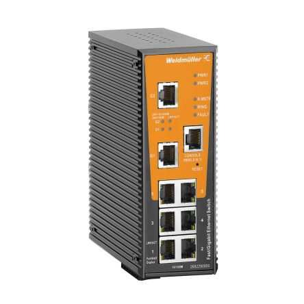 Weidmüller Managed 6 x RJ45 Port Network Switch [2682290000]; 287-4761