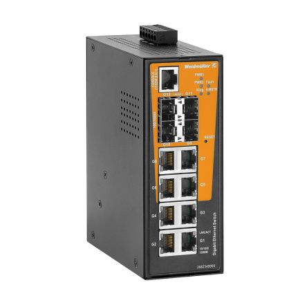 Weidmüller Managed 8 x RJ45 Port Network Switch [2682340000]; 287-4765