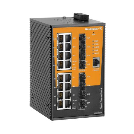 Weidmüller Managed 16 x RJ45 Port Network Switch [2682370000]; 287-4769