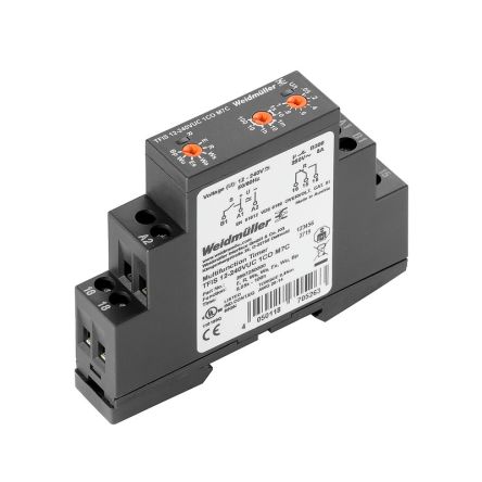 Weidmüller TFI Series Chassis Mount Timer Relay, 240V, 1-Contact, 5 → 100h, SPDT [2697250000]; 287-4785