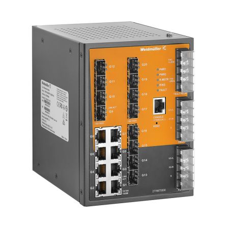 Weidmüller Managed 8 x RJ45 Port Network Switch [2778970000]; 287-4801