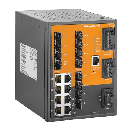 Weidmüller Managed 8 x RJ45 Port Network Switch [2778980000]; 287-4802