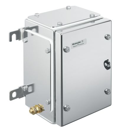 Weidmüller Klippon TB MH Series Grey 316 Stainless Steel Enclosure, IP66, IP67, Flanged, Grey Lid, 229 x 152 x 133mm [1194580000]; 287-5211