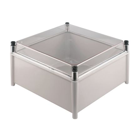 Weidmüller TBF Series Grey Glass Fibre Reinforced Polyester Enclosure, IP66, IK08, Transparent Lid, 488 x 302 x 210mm [9502840000]; 287-5379