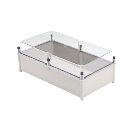 Weidmüller TBF Series Grey Glass Fibre Reinforced Polyester Enclosure, IP66, IK08, Transparent Lid, 603 x 372 x 210mm [9502860000]; 287-5381