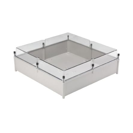 Weidmüller TBF Series Grey Glass Fibre Reinforced Polyester Enclosure, IP66, IK08, Transparent Lid, 605 x 603 x 210mm [9502870000]; 287-5382