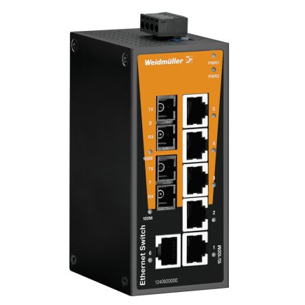 Weidmüller Unmanaged 6 x RJ45 Port Network Switch [1240920000]; 287-5429