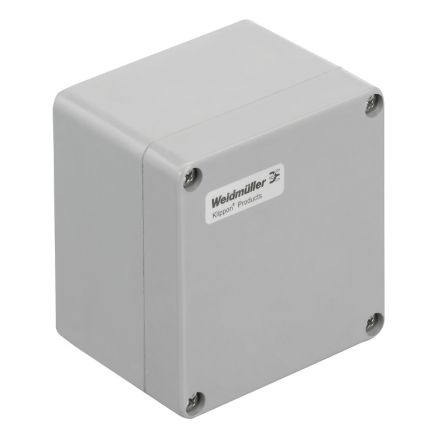 Weidmüller Klippon POK Series Grey Glass Fibre Reinforced Polyester Enclosure, IP66, Grey Lid, 122 x 120 x 90mm [1305870000]; 287-5453