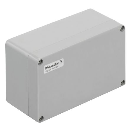 Weidmüller Klippon POK Series Grey Glass Fibre Reinforced Polyester Enclosure, IP66, Grey Lid, 220 x 120 x 90mm [1305880000]; 287-5454