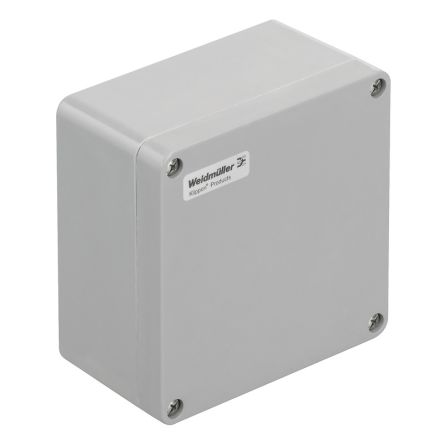 Weidmüller Klippon POK Series Grey Glass Fibre Reinforced Polyester Enclosure, IP66, Grey Lid, 160 x 160 x 90mm [1305890000]; 287-5455