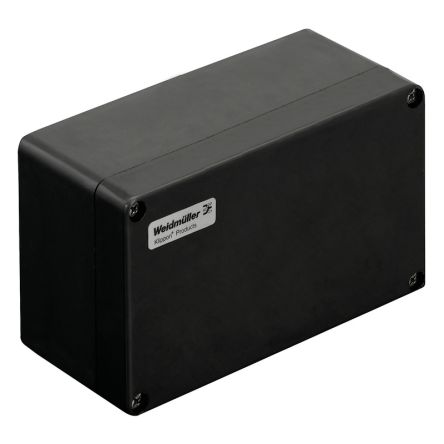 Weidmüller Klippon POK Series Black Glass Fibre Reinforced Polyester Enclosure, IP66, Grey Lid, 220 x 120 x 90mm [1306070000]; 287-5461