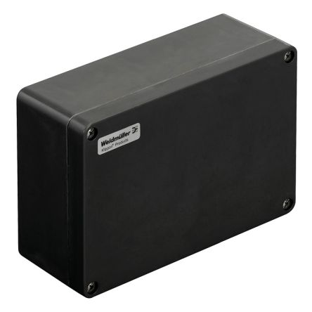 Weidmüller Klippon POK Series Black Glass Fibre Reinforced Polyester Enclosure, IP66, Grey Lid, 260 x 160 x 90mm [1306090000]; 287-5462