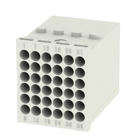 Weidmüller Heavy Duty Power Connector Insert, 10A, Male, ModuPlug Series, 36 Contacts [1428860000]; 287-5488