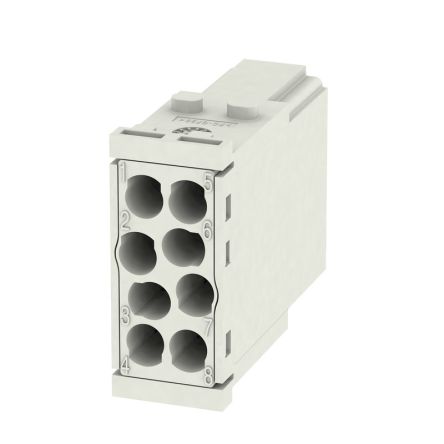 Weidmüller Heavy Duty Power Connector Insert, 16A, Male, ModuPlug Series, 8 Contacts [1428880000]; 287-5490