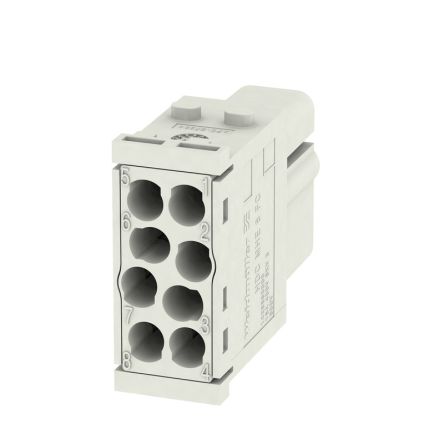 Weidmüller Heavy Duty Power Connector Insert, 16A, Female, ModuPlug Series, 8 Contacts [1428890000]; 287-5491