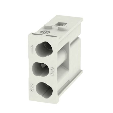 Weidmüller Heavy Duty Power Connector Insert, 40A, Male, ModuPlug Series, 3 Contacts [1429340000]; 287-5502