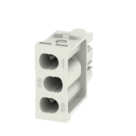Weidmüller Heavy Duty Power Connector Insert, 40A, Female, ModuPlug Series, 3 Contacts [1429350000]; 287-5503