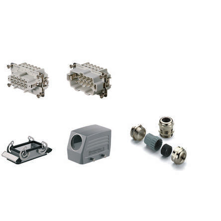 Weidmüller Heavy Duty Power Connector, 16A, Female, Male, HE Series, 10 Contacts [1712510000]; 287-5536