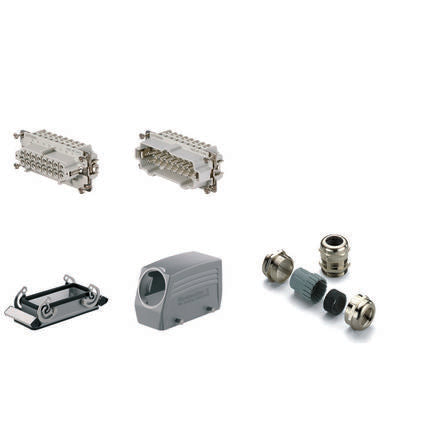 Weidmüller Heavy Duty Power Connector, 16A, Female, Male, HE Series, 16 Contacts [1712520000]; 287-5537