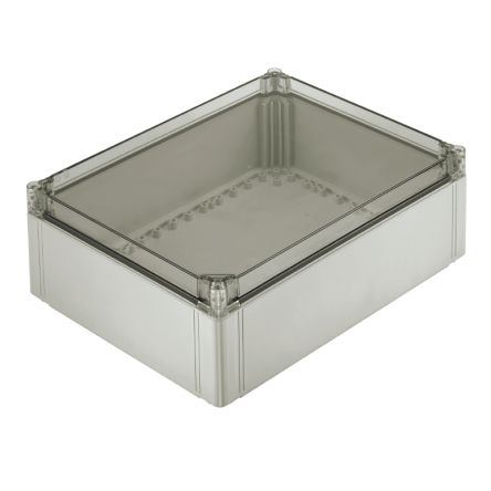 Weidmüller FPC Series Grey Polycarbonate Enclosure, IP66, IP67, IK08, Transparent Lid, 400 x 300 x 132mm [9535760000]; 287-5580