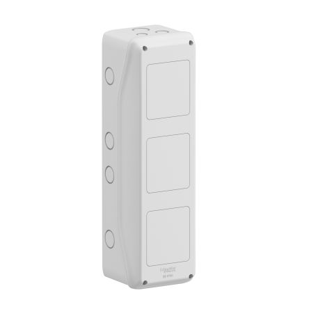 Schneider Electric Polymer White Rectangular Adaptable Enclosure Box, 138mm x 460mm x 160mm [13973M]; 287-5950