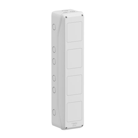 Schneider Electric Polymer White Rectangular Adaptable Enclosure Box, 138mm x 310mm x 160mm [13974M]; 287-5951